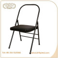 QTZD-001 wholesale cheap black metal folding yoga chair